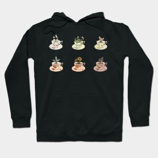 Spring and Fall Cottagecore Tea Cup collection Hoodie